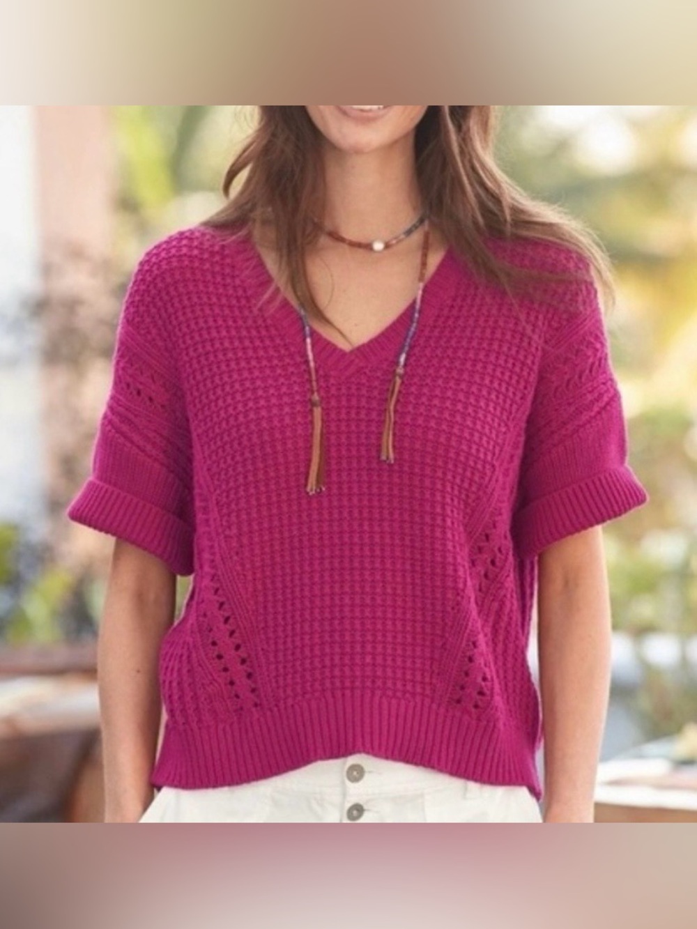 Sundance My Everyday Short Sleeve Sweater